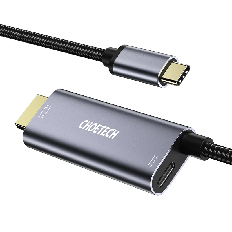 کابل USB.C به HDMI دارای قابلیت PD چویتک مدل XCH-M180GY